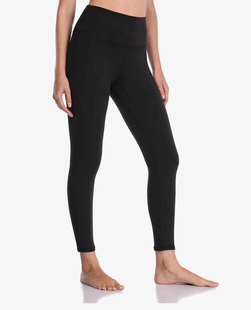 YUNOGA Women's Ultra Soft High Waisted Seamless Leggings Tummy Control Yoga Pants S