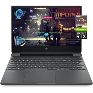 HP Victus 15 Gaming Laptop, NVIDIA GeForce RTX 3050 Ti, AMD Ryzen 5 5600H, 8 GB RAM, 512 GB SSD, Full HD IPS Display, Windows 11 Home, Backlit Keyboard, Enhanced Thermals (15-fb0020nr, 2022)