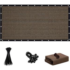 90% Sun Shade Cloth with Grommets, 12 X 20 FT Pergola Shade Cover, Mesh Tarp Sun Screen for Patio, Outdoor, Garden, Backyard