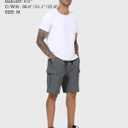 Men's Cargo Shorts Quick Dry Lightweight Stretch Hiking Shorts for Men with 5 Pockets No Lining (Gray, XXL)