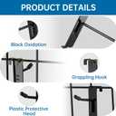 50pcs Gridwall Hooks 2inch Anti-Scratch 15Tilt Angle with Black High Grade Surface Coating Grid Wall Hooks for Grid Wall Panel Gridwall Hooks & Hangers
