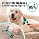 MIU COLOR Pet Grooming Brush, Deshedding Tool for Dogs & Cats, Effectively Reduces Shedding by up to 95% for Short Medium and Long Pet HairSpring Green