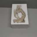 Abstract Style Thinker Sculptures, Sandstone Resin Thinker Statue Ornaments, Housewarming Gifts, Living Room Dining Desk Decorations(Right, Large)