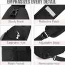 Pritent Crossbody Bags for Women Men Trendy Sling Bag Backpack Casual Chest Bag with Convertible Shoulder Strap