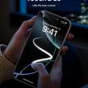 Compatible for iPhone 17 Air Privacy Screen Protector 6.5 inch, Anti Spy Anti Blue Light HD Tempered Glass Screen Protector Easy Installation, Case Friendly, 2 Pack Black