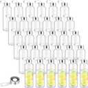 Zubebe 40 Pcs Reusable Water Bottles Bulk Clear Bottles with Stainless Steel Leak Proof Lids Acrylic Bottles with Nylon Carrying Strap Shaker Bottles for Water, Milk, Smoothie, Juice Beverage