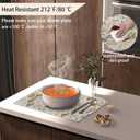 Wildflowers Placemats Set of 6,Vintage Garden Plants Herb Flower Botanical Table Mats Non-Slip Heat Resistant Washable Placemat for Party Kitchen Dining Table Decoration Indoor Outdoor