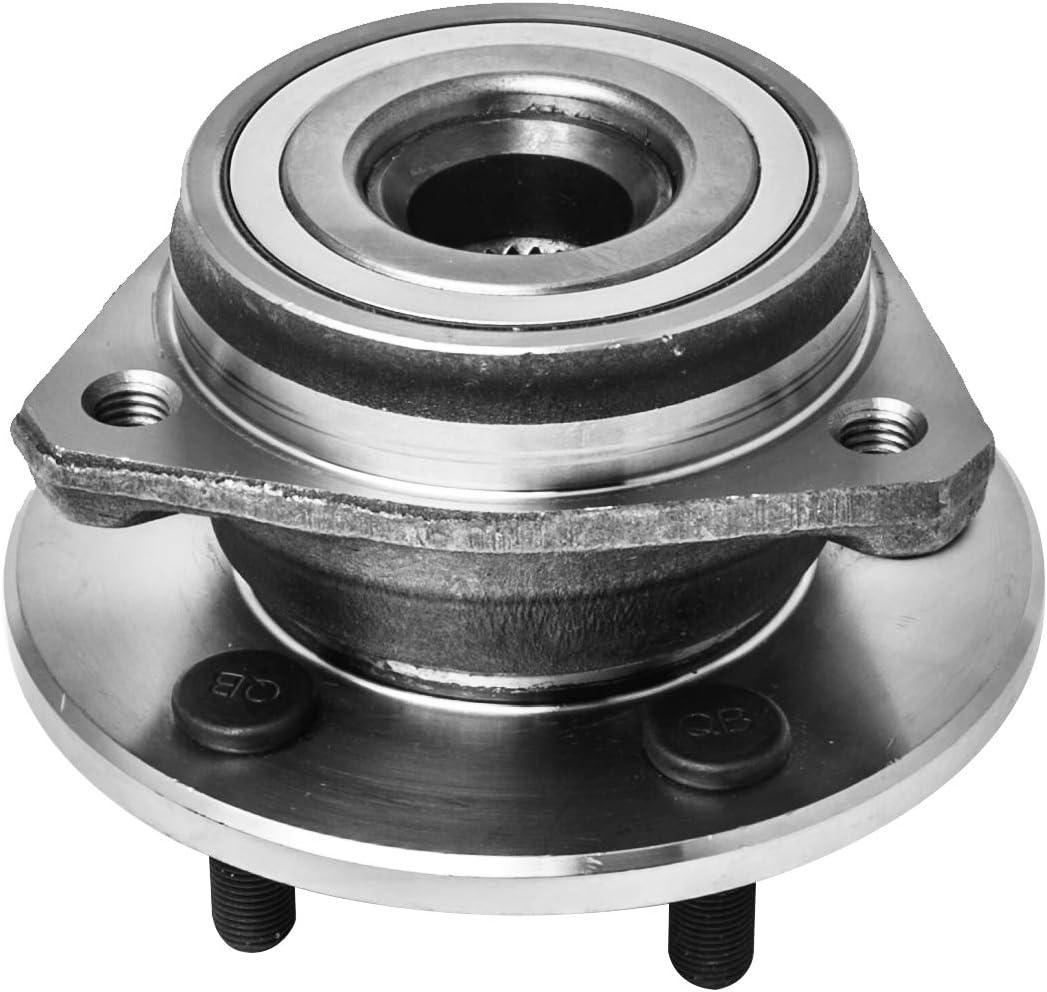 Front Wheel Hub and Bearing Assembly Left or Right Compatible Jeep Grand Cherokee Comanche Wagoneer Wrangler TJ YJ AUQDD 513084 [ 5 Lug ]