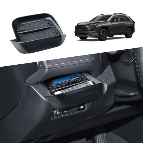 EDBETOS Driver's Drawer Box for Toyota RAV4 Accessories 2025 2024 2023 2022 2021 2020 2019 Drivers Side Cubby Drawer Organizer Storage w/Non-Slip Mat Console Insert Tray for RAV4 Interior Accessories
