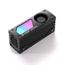 EZDIYFAB Shield ARGB M.2 SSD Heatsink with Buildin 20mm PWM Fan, Premium Aluminum Design,5V 3Pin ARGB Sync, HighPerformance SSD Cooler for M.2 2280Black1 Pack