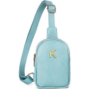 Christmas Stocking Stuffers for Girls, Birthday Gifts for 8-12, 13-19 Year Old Girl, Cross body Bags Fanny Pack with Letter, Gifts for Teen Girls, Cute Trendy Stuff for Tweens Teens (Blue)