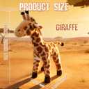 Giraffe Stuffed Grassland Toy Jungle Animals 10.6 INCH,Plushies Stuffed Animals for Girls Plush Sika Deer Toys Little Stuffed Animal, Cute Stuffed Animal Plush Toy for Boy Girls