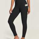 IUGA High Waist Yoga Pants with Pockets, Leggings for Women Tummy Control, Workout Leggings for Women 4 Way Stretch (XS)