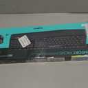 Logitech MK345 Wireless Keyboard and Mouse Combo with Palm Rest, 2.4 GHz USB Receiver, Compatible with PC, Laptop, Black