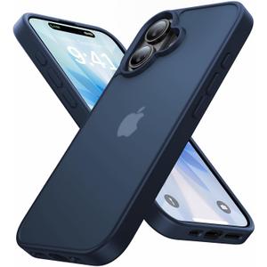 for iPhone 17 Case [16FT Military Grade Shockproof], Anti-Slip Anti-Scratch, Slim Translucent Frosted Matte Phone Cover, Case for i Phone17 6.3", Blue