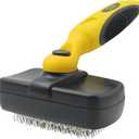 Pet Republique Retractable Slicker Brush - for Dogs, Cats, Rabbits, Any Long Haired Breed Pets  Reduce Shedding - Self Cleaning Design (Regular)