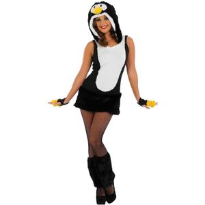 Fun Shack Womens Penguin Costume Halloween Dress Animal Christmas Costumes for Women, Large