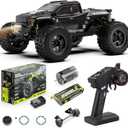 RIAARIO RC Cars Mini 1:10 RTR Brushless RC Car for Adults Max 50 mph All Terrain Hobby Trucks Electric Off-Road Monster Trucks 4WD Remote Control Car Waterproof Truck with Carbon Fiber
