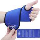 Hilph Wrist Ice Pack Wrap for Carpal Tunnel Relief, FSA Eligible HSA, Reusable Wrist Hot & Cold Therapy Brace for Hand Injuries, Arthritis, Tendonitis, Surgery Recovery Items Gifts Men Women, Blue
