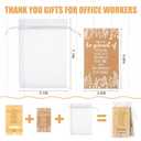 Novabright 36 Sets Employee Appreciation Gifts Bulk Bamboo Wooden Phone Stand for Desk with Greeting Cards Organza Bags Thank You Gifts for Coworkers Nurse Teacher Staff Office