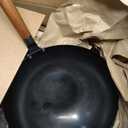 Amazon Basics Carbon Steel Pre-Seasoned Wok, All Cooktop Friendly, 12.6 in.