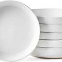 famiware Milkyway 33 oz Bowl Set, Pasta Bowls Set of 6, Salad Bowls Perfect for Your Friend for Housewarming, Thanksgiving, Christmas, White