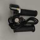 48V Half Twist Throttle, Ebike Throttle, Electric Bike Throttle with LED Display Grip Lock Key Set for Ebike Motorcycle Scooter