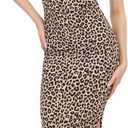 Forever 21 Women's Rib Midi Dress with Slight Scoop, L