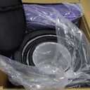7-12 inch 432HZ Crystal Singing Bowls Chakra Set of 7 Meditation Bowl Frosted Healing Quartz Sound Singing Bowls with 2 Travel Carry Case Bag 2 Mallet Suede 2 Strikers 7 O-rings
