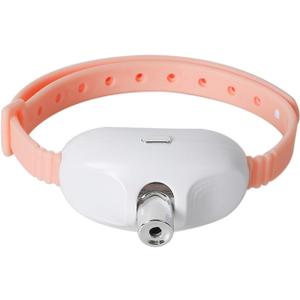 Automatic Cat Laser Toy with Light - Wearable Laser Collar for Kittens, USB Rechargeable Cat Laser Pointer Toy, Interactive Pet Exercise Toy with Hands-Free Operation (Pink)