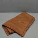 PANELSBURG Orange Curtains 2 Panels,Farmhouse Country Linen Textured Darkening Blackout Pretty Curtains for Bedroom Living Room,63 Inch Length