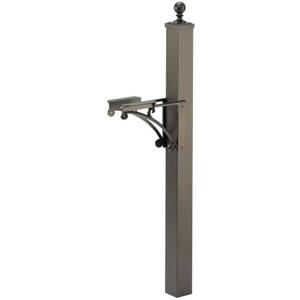 Deluxe Mailbox Post and Bracket Finish: French Bronze