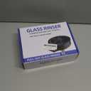 Automatic Glass Rinser for Kitchen Sink, Stainless Steel Cup Washer with G1/2 Thread, Professional Corrosion-Resistant Pressure Glass Washer, ABS Plastic Base