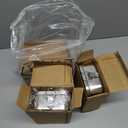 Umigy 4 Pcs Stainless Steel Food Containers Metal Bento Lunch Box Stainless Steel Food Storage Containers, Lockable Clips to Leak Proof, Reusable Dishwasher Snack Boxes for Work (850ml)