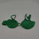 Women's Bathing Suit Floral Pattern Underwire Swimsuit Bikini Top (Medium, Green)
