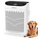 Air Purifiers for Home Large Room Up to 3000 Ft² with Washable Filters,AKEELIA HEPA Double-Sided Air Purifier with PM2.5 Air Quality Sensor, Aroma,15dB Sleep Mode, Air Cleaner for Pets Bedroom,White