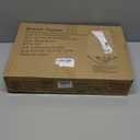 C Shaped End Table with Charging Station, Small Side Table for Couch Recliner, Slide Under Sofa Desk Snack Tables with Storage Bag & AC / USB Outlet, Small Spaces Drink Tables for Living Room, Bedroom