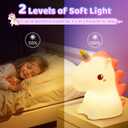 Unicorn Toys, Night Light for Kids Night Light,16 Colors+Silicone+Dimmable+12 Hours Use Nightlight for Kids Room,Unicorn Toys for Girls Age 4-6, Valentines Day Gifts for Kids, Baby, Toddlers, Adults
