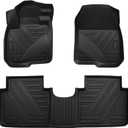 CRV Floor Mats Compatible with 2017-2022 Honda CR-VAll Weather Protection Waterproof Durable Anti-Slip Odorless Custom-fit TPE Floor Liner Front and Rear 2 Rows Set