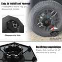 4PCS Wheel Center Caps for Tesla Cybertruck 2024 2023 Full Coverage Wheel Center Hub Caps Cover,Removable ABS Center Hub Cover Easy to Install Rust Dust Resistant Cybertruck Accessories