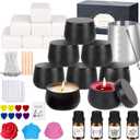 Candle Making Kit for Adults - DIY Scented Candles Making Supplies with Soy Wax,Wax Melter, Essential Oils, Color Dyes, Wicks Sticker, Candle Tins - Full Candle Making Set - Perfect Home Decoration (multicolour)