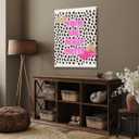 Pink Cheetah Wall Art You're Like Really Pretty Poster Preppy Aesthetic Trendy Dorm Room Canvas Prints For College Dorm Room Decor 8x12inch Framed (style-5)