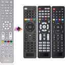 Universal Remote Control for TVs, DVD/Blu-Ray Player, Streaming Players, Soundbar Speaker, Cable Box, Satellite-Easy Paired 8 in 1 Universal Remote with Backlit Buttons