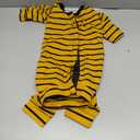 Dogs Recovery Suit Post Surgery Shirt for Puppy, Full Coverage Dog's Bodysuit Wound Protective Surgical Clothes, (Yellow Black Stripe-m)