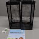 2-Pack Rat Traps Humane Live Mouse Vole Chipmunk Trap Cage for Indoors and Outdoors (Black)