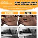 3 x Fabric Repair Patches, 17X79 Inch Self-Adhesive Suede Patches Tape Durable, DIY Large Fabric Repair for Sofa, Couches, Furniture, Chair, Clothing 17X79 Inch, Coffee