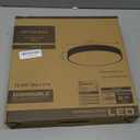 Matte Black Flush Mount Ceiling Light, 3000-5000K 13inch Modern Bedroom Lighting Fixtures Ceiling Mount, Dimmable Overhead Led Light Fixture for Hallway Bathroom Stairwell, ETL Listed