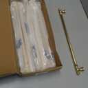 uxcell 6 Pack Brushed Brass Cabinet Pulls Kitchen Dresser Pulls 7-3/5 inch(19.2cm), Drawer Pulls Hardware Pulls for Kitchen Drawer Cabinet