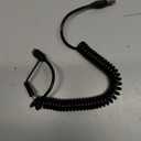 USB to USB-C and Lightning Cable Combo 2 in 1 Coiled Cable Support Apple Carplay & Android Auto [MFi & 3A Fast Charge & Data Sync] Coiled Lightning and USB C Cable for iPhone 17/16/15/14/13/12/Android