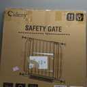 Baby Gate No Drilling, 29"-40" Auto Close Dog Gate Indoor for Doorways & Stairs, Pressure Mounted Adjustable Pet Gate, Easy Walk Through Child Gate for Children & Pets Stroller Friendly, White